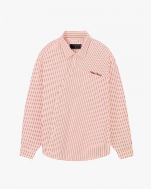 Nude Project Dali Shirts Coral / Beige | US-83402FZES