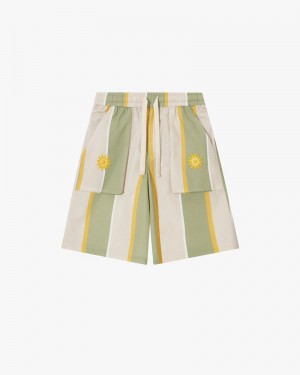 Nude Project Esvedra Shorts Beige / Green | US-90271WPAT