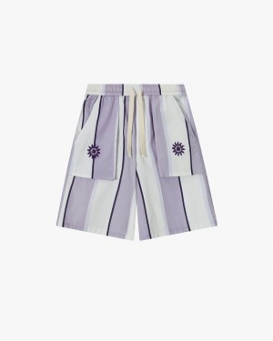 Nude Project Esvedra Shorts Purple / Cream | US-96205AEGM