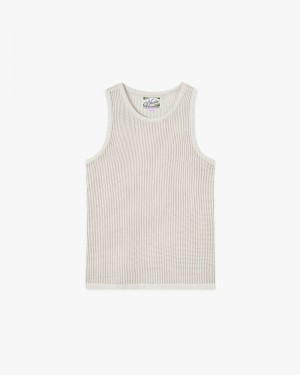Nude Project Knit Tank Top Cream | US-87145DIZM