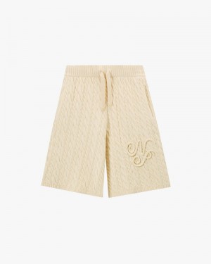 Nude Project La Nonna Shorts Cream | US-36298TWRJ