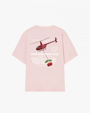 Nude Project Nude Tour T-shirt Pink | US-40175WSJY