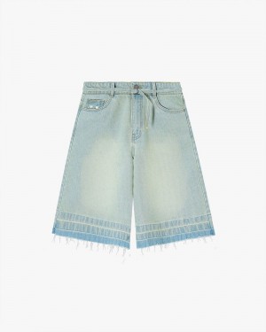 Nude Project Old Baggy Denim Shorts Light Blue | US-69802EZHN