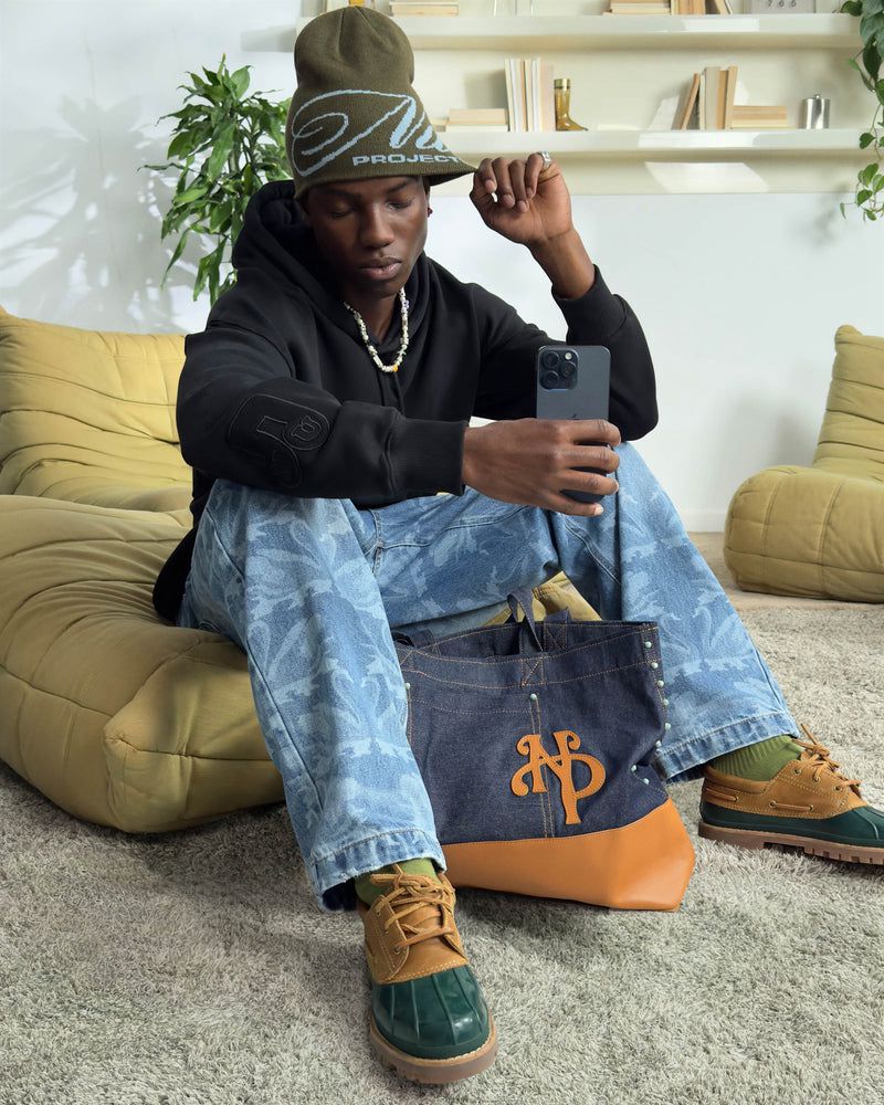 Nude Project Allday Shopper Bags Navy | US-43980HZOP
