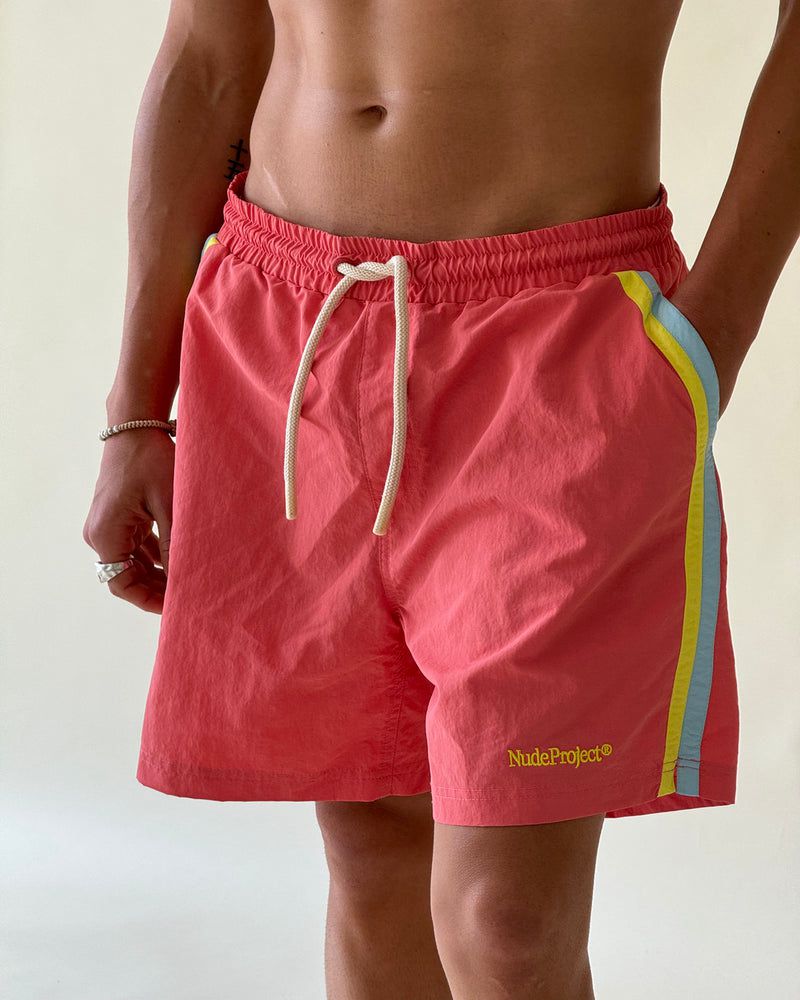 Nude Project Benirras Swim Shorts Coral | US-83692PFUI