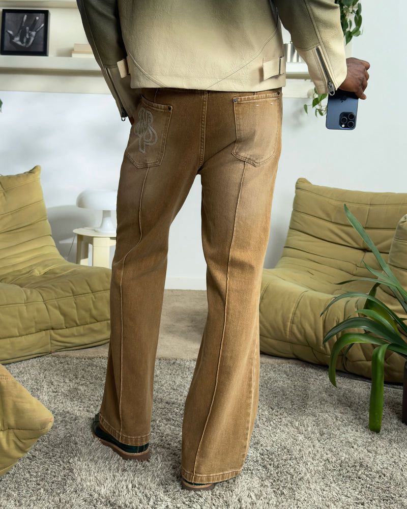 Nude Project Bootcut Pants Brown | US-58729HXRA