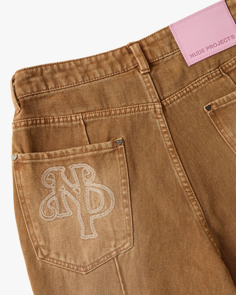 Nude Project Bootcut Pants Brown | US-58729HXRA