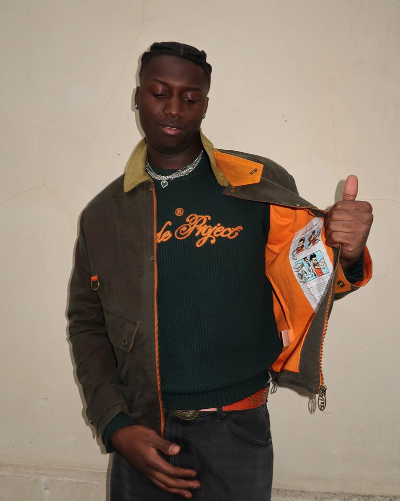 Nude Project Bretagne Waxed Jacket Dark Green | US-90734EHWZ
