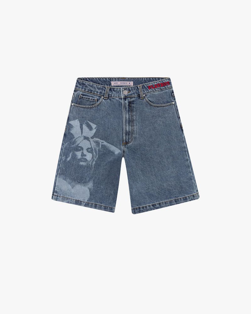 Nude Project Bunny Denim Shorts Navy | US-51830UJCI