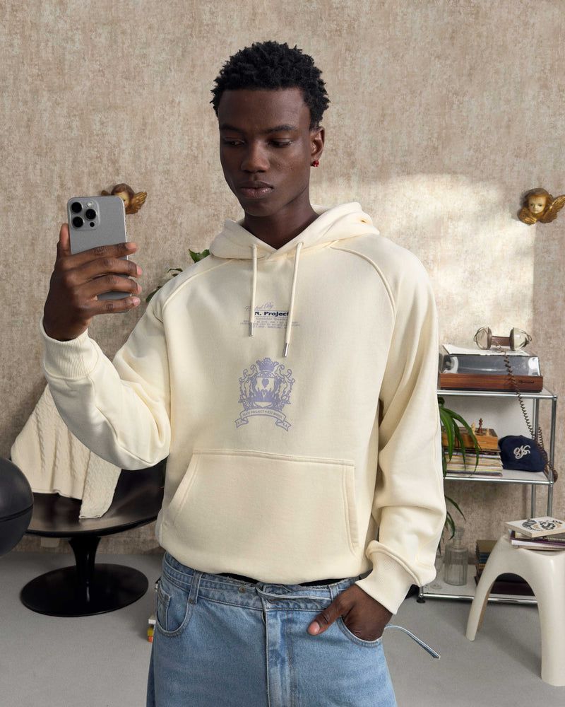 Nude Project Chateau Hoodie Cream | US-90572HRPB