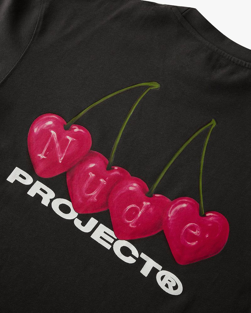 Nude Project Cherry T-shirt Black | US-30971ICMN