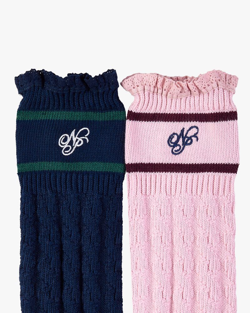 Nude Project Coquette 2xpack Socks Pink / Navy | US-94013TLAX