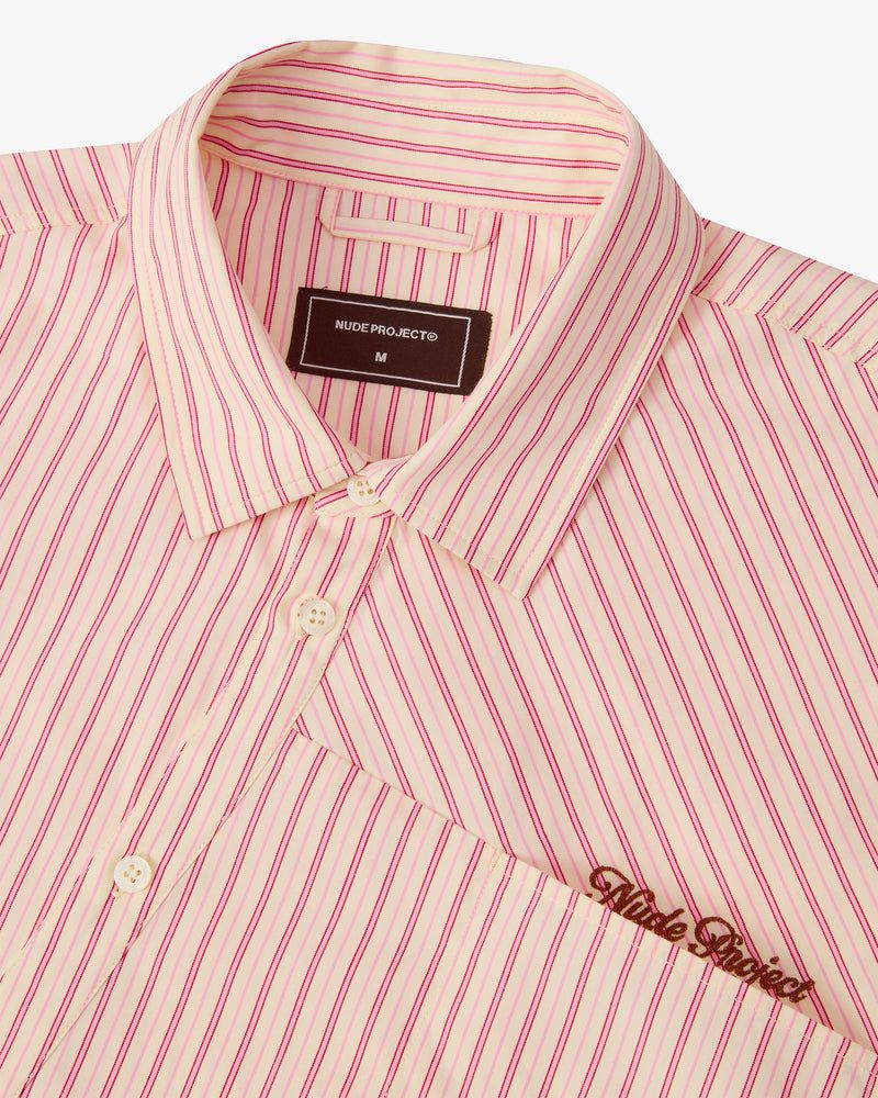 Nude Project Dali Shirts Coral / Beige | US-83402FZES