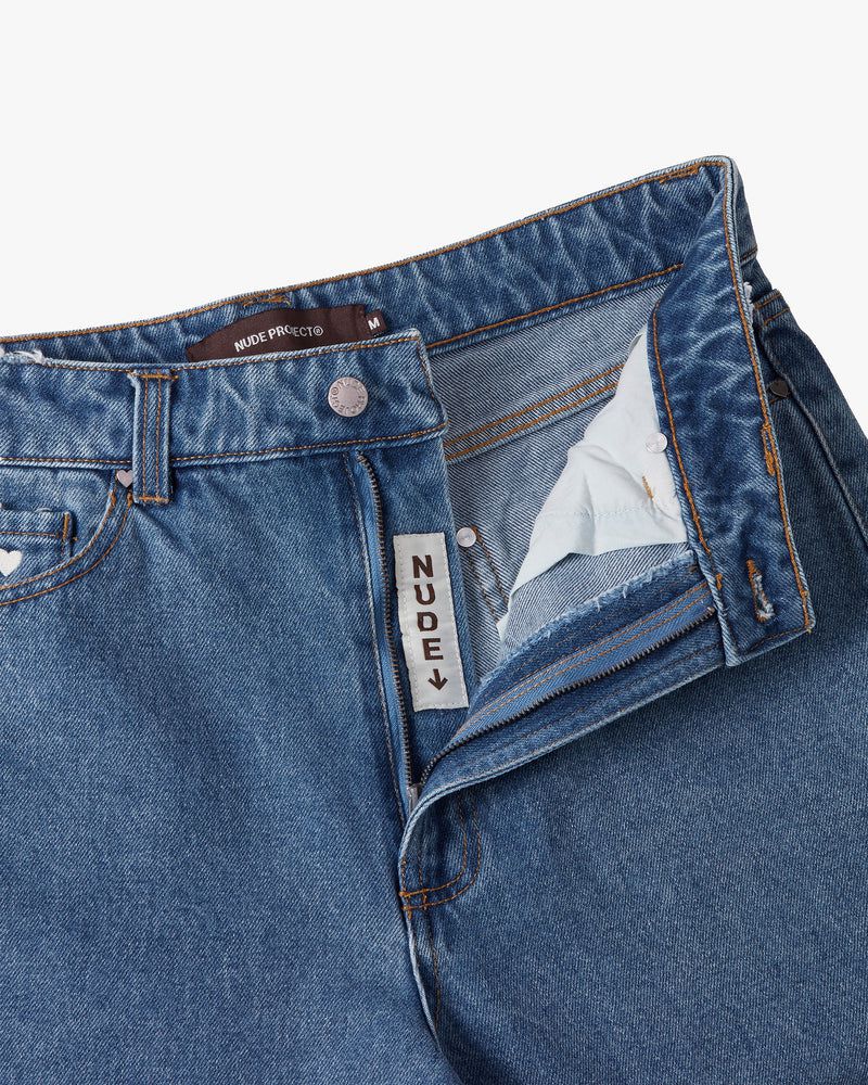 Nude Project Denim Shorts Blue | US-75396LVPK