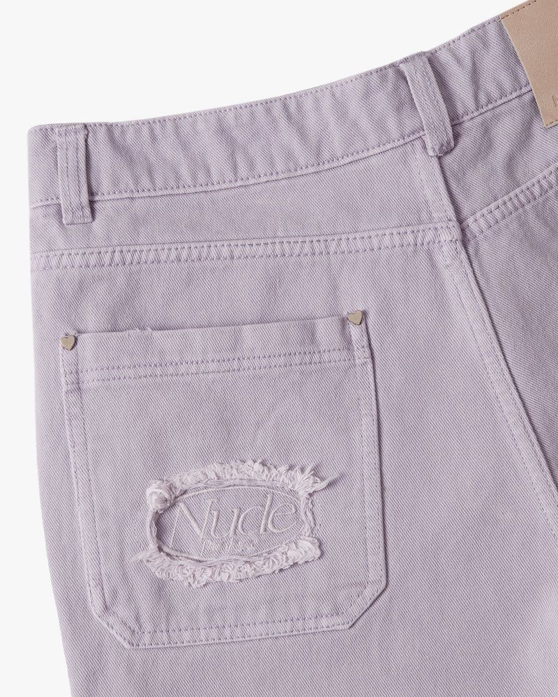 Nude Project Denim Shorts Purple | US-68940CGIT