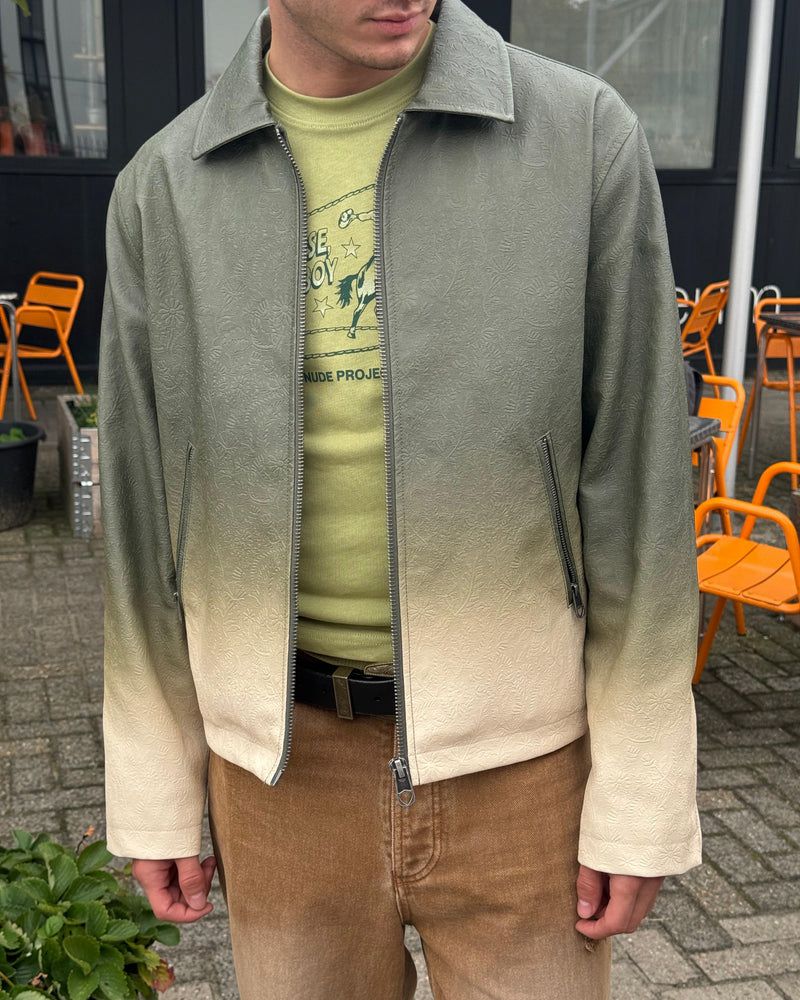 Nude Project Dolla Degrade Jacket Green / Cream | US-10592JHUN