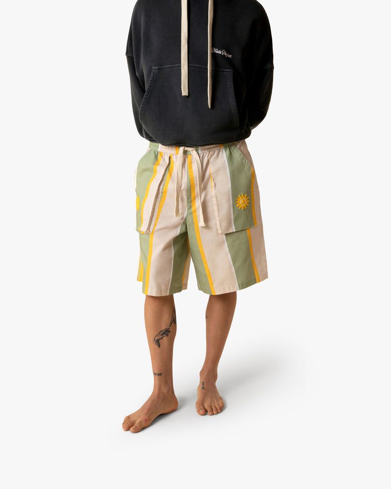Nude Project Esvedra Shorts Beige / Green | US-90271WPAT