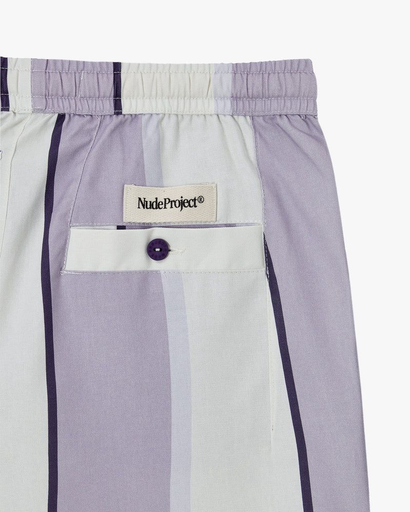 Nude Project Esvedra Shorts Purple / Cream | US-96205AEGM