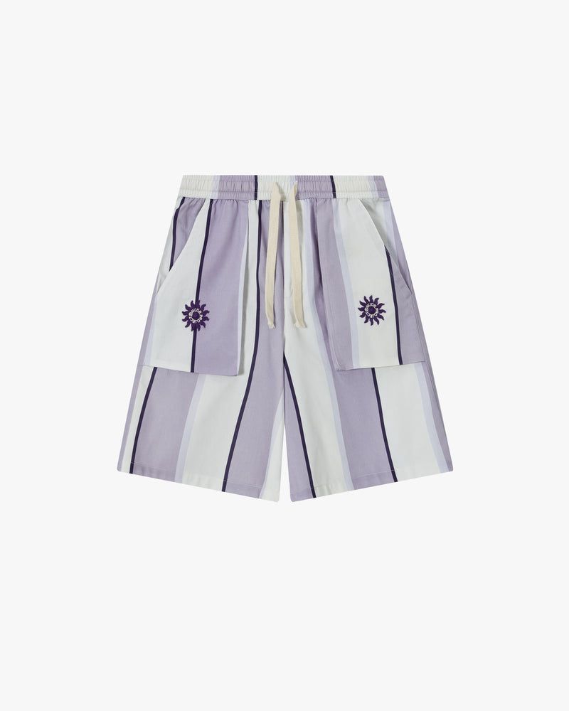 Nude Project Esvedra Shorts Purple / Cream | US-96205AEGM