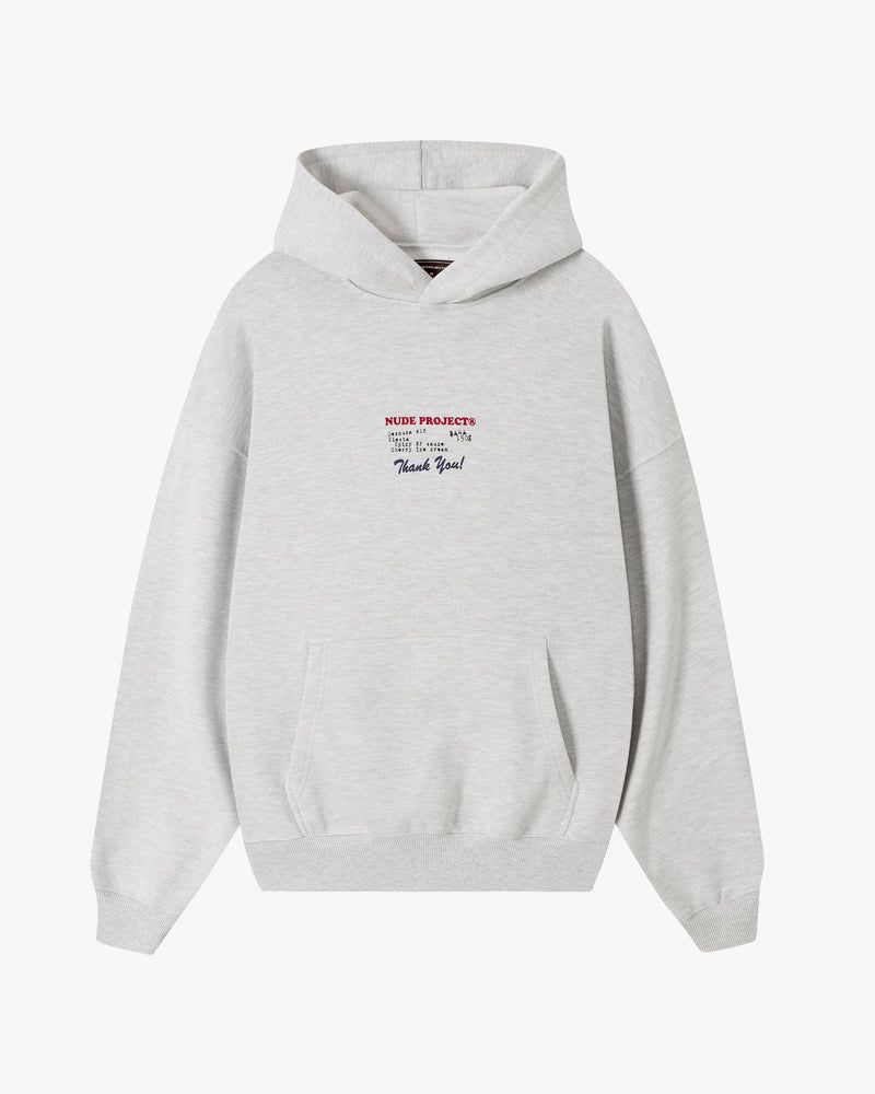 Nude Project Fuck Normal Hoodie Grey | US-18547NTFY