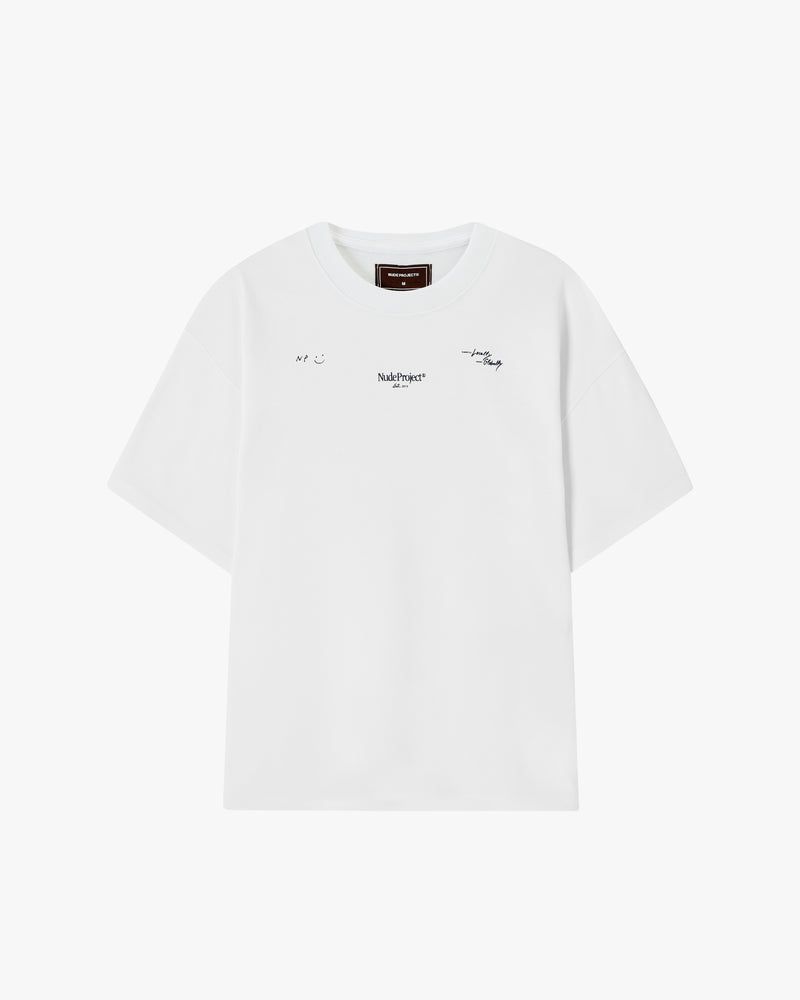 Nude Project Global Soon T-shirt White | US-57914POBE