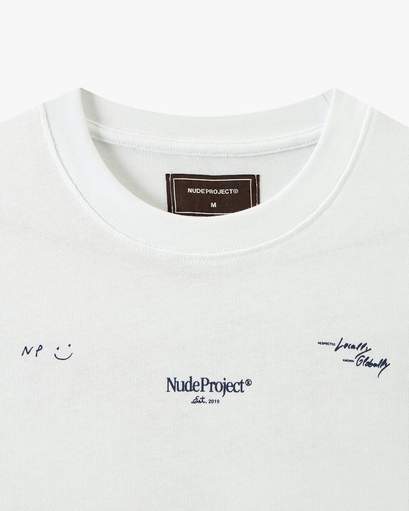 Nude Project Global Soon T-shirt White | US-57914POBE