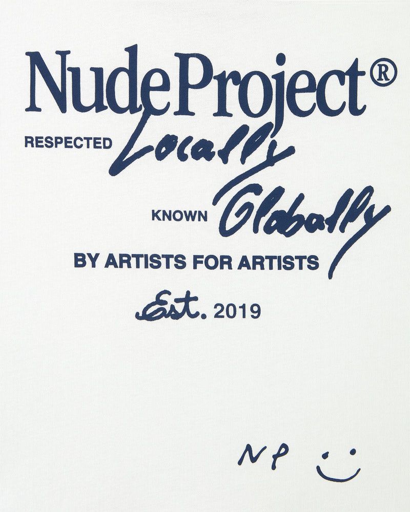 Nude Project Global Soon T-shirt White | US-57914POBE