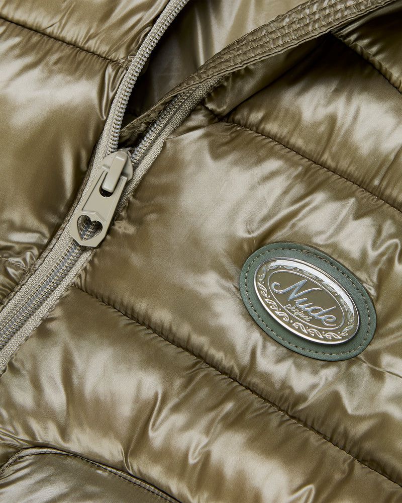 Nude Project Iconic Puffer Jacket Olive | US-34518URAQ