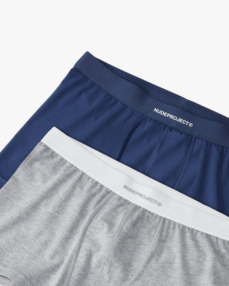 Nude Project Jake 2xpack Brief Grey / Navy | US-98675FGHB