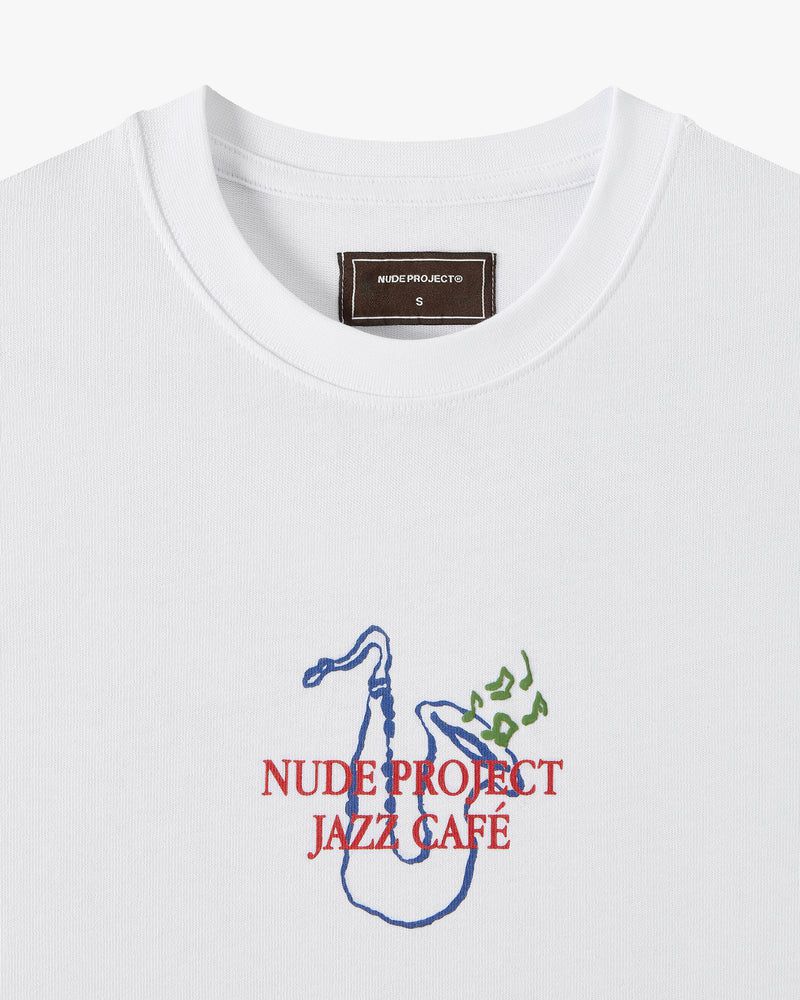 Nude Project Jazz Café T-shirt White | US-27051CJBE