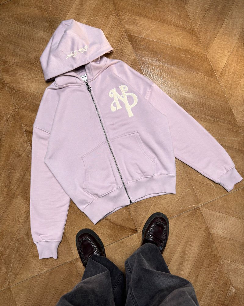 Nude Project Kill Bill Zip-up Hoodie Light Purple | US-17462VOWF