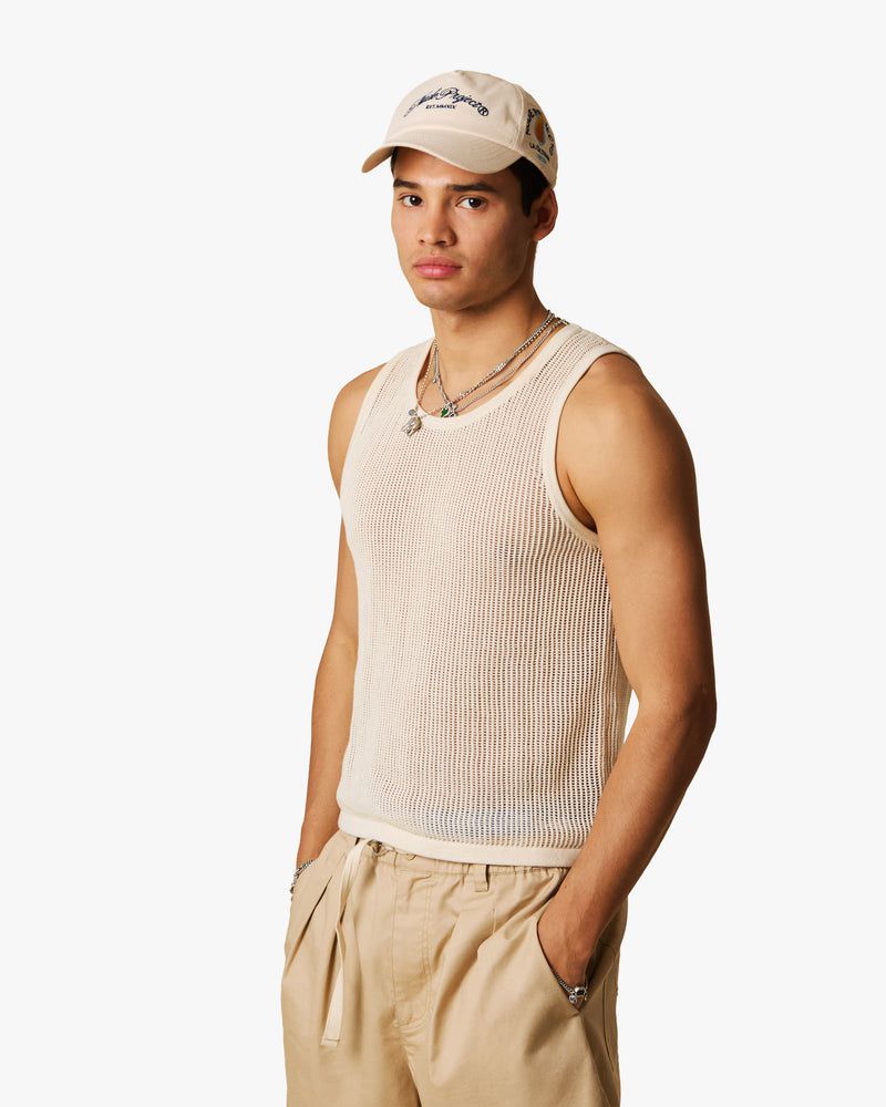 Nude Project Knit Tank Top Cream | US-87145DIZM
