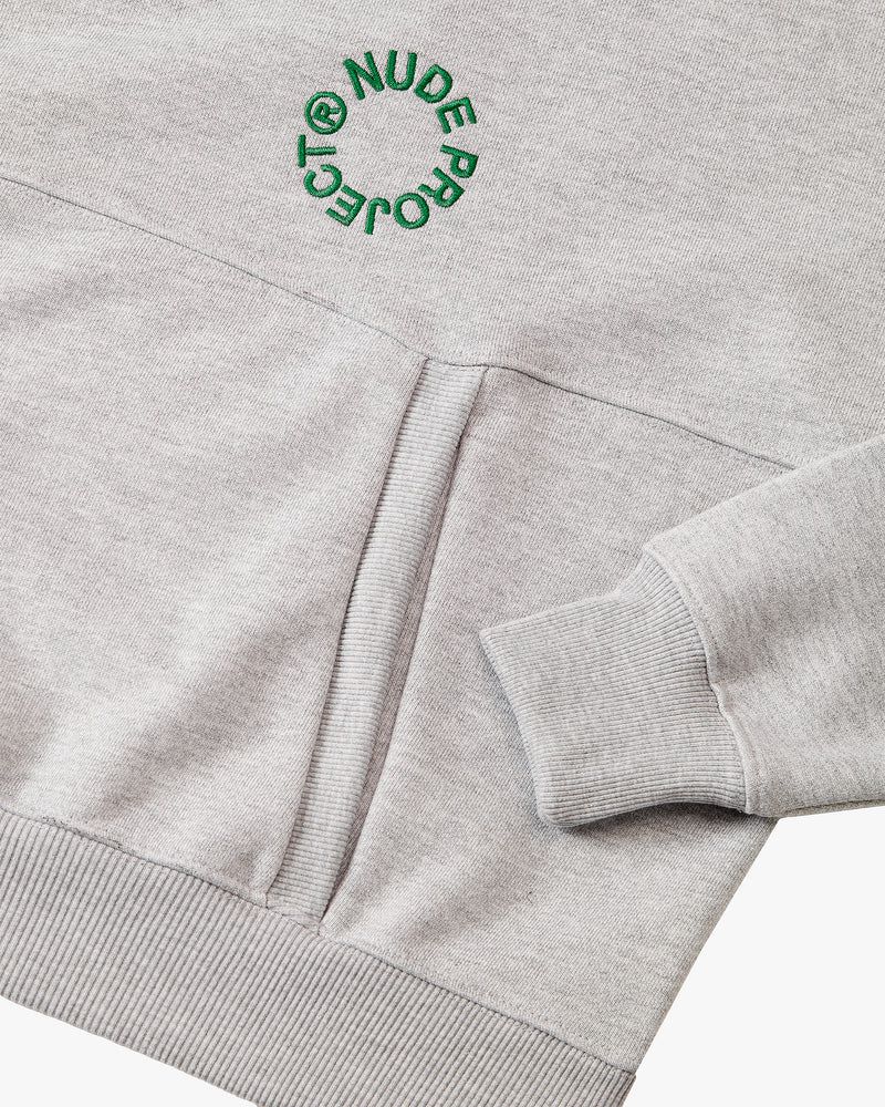 Nude Project Kory Boxy Melange Hoodie Grey | US-30971LKXG