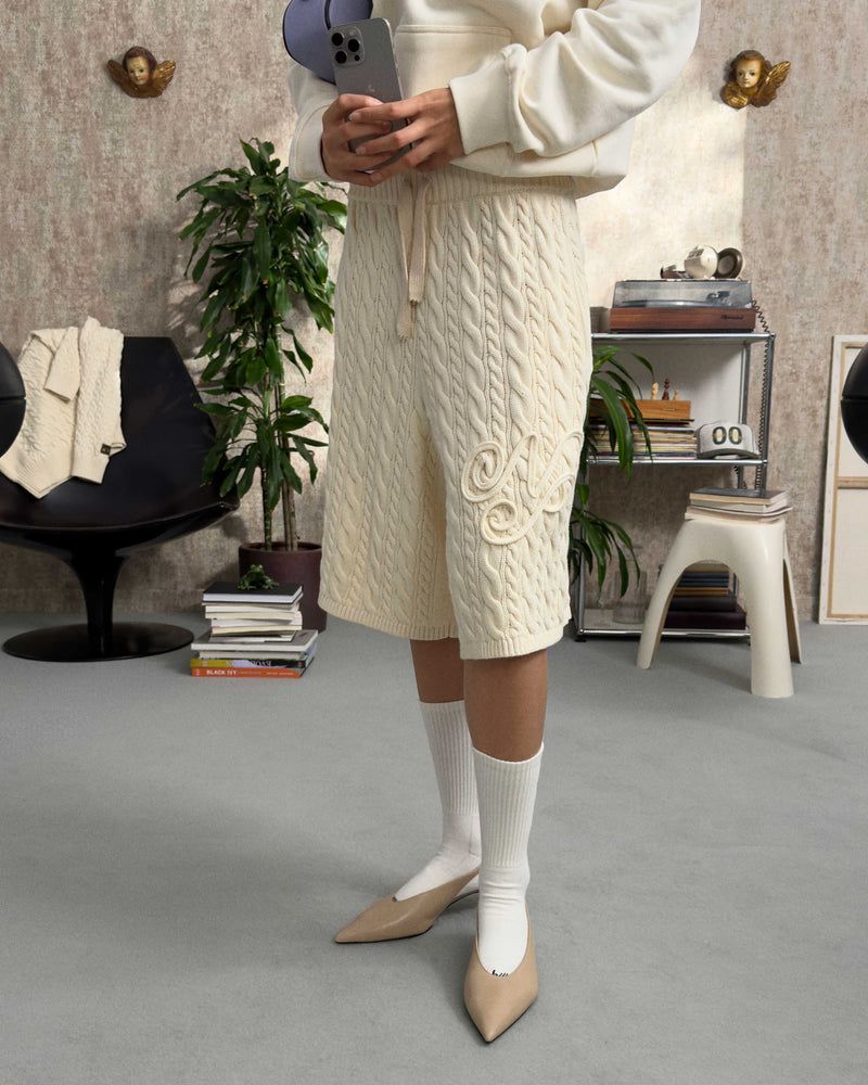Nude Project La Nonna Shorts Cream | US-36298TWRJ