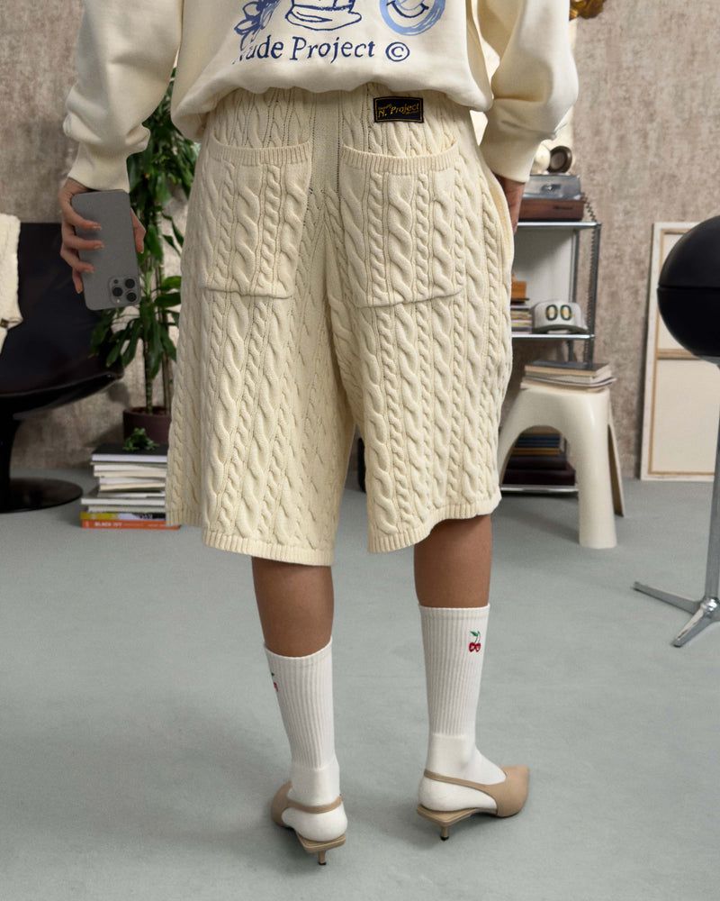 Nude Project La Nonna Shorts Cream | US-36298TWRJ