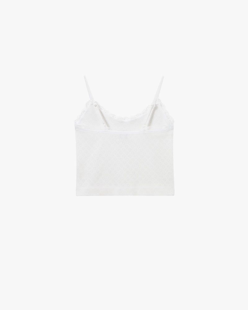 Nude Project Lacy Top Top White | US-60512ZHYO