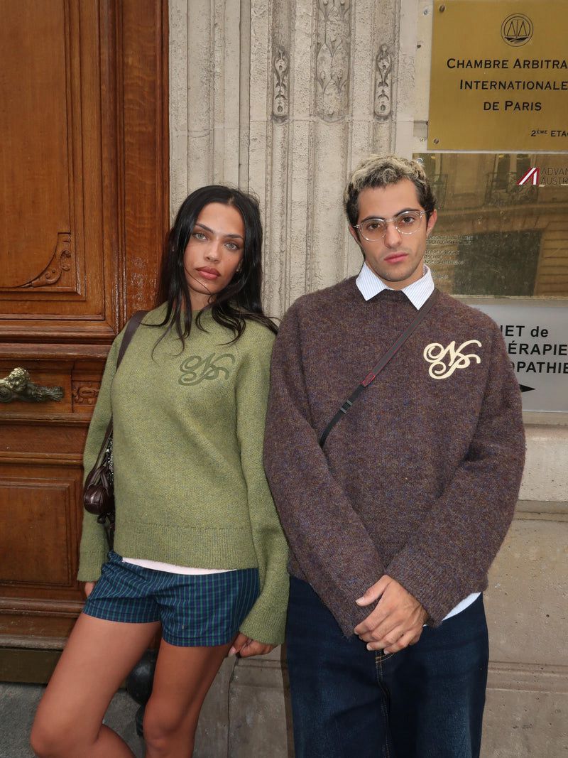 Nude Project Le Marais Knit Sweater Dark Brown | US-72659IWSU