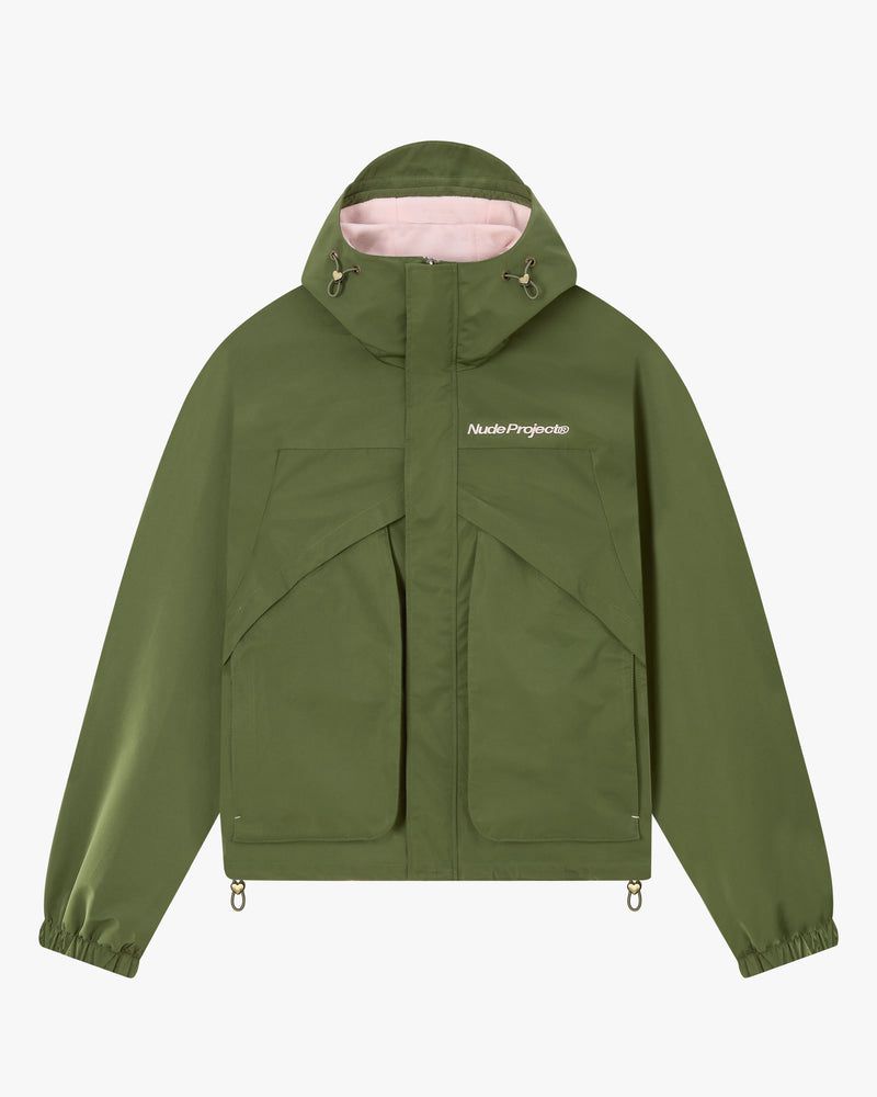 Nude Project Milestones Windbreaker Jacket khaki | US-19762JBWX