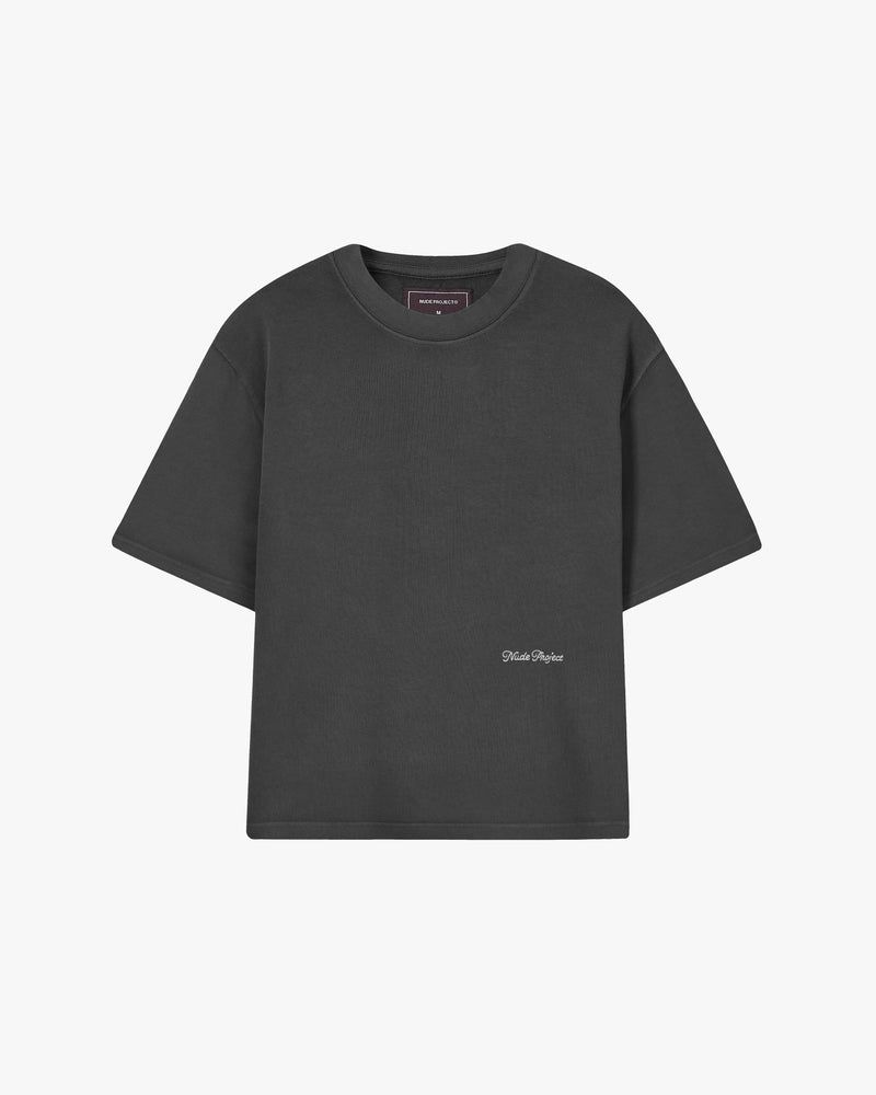 Nude Project Perfect Boxy T-shirt Dark Grey | US-48209OPJF