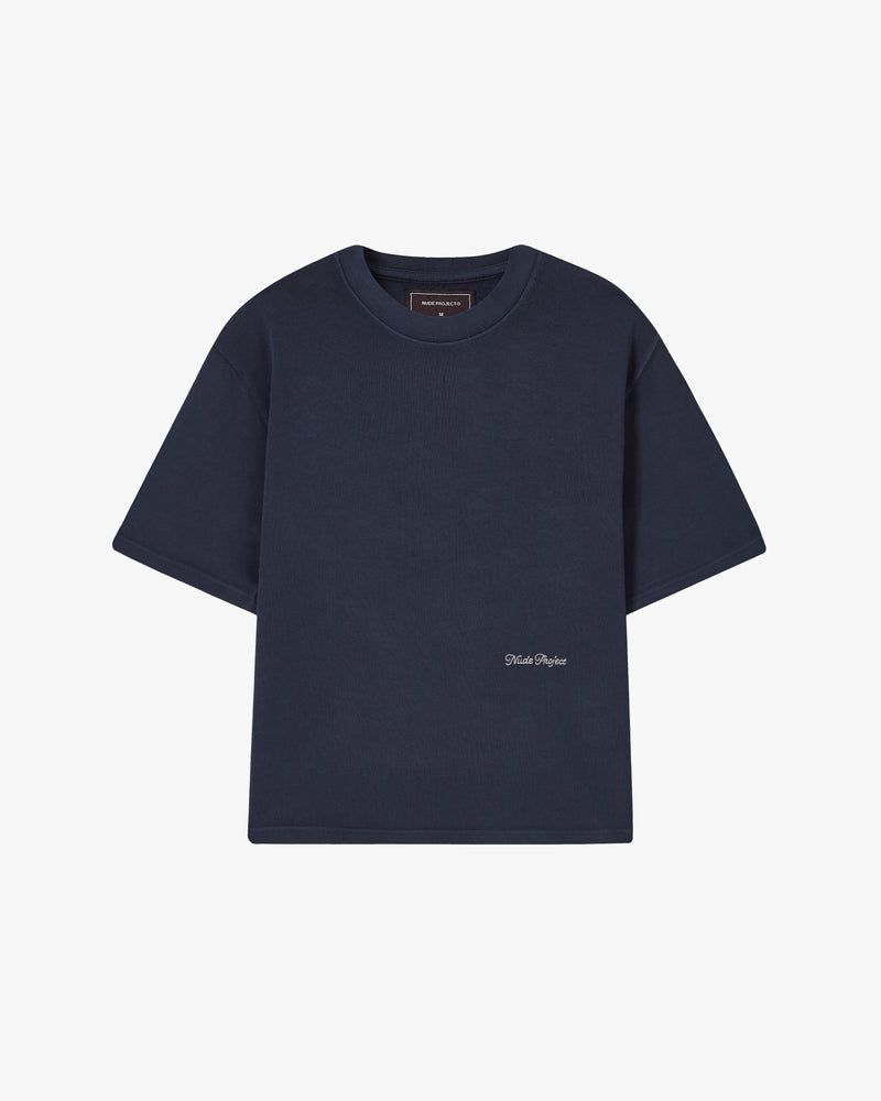 Nude Project Perfect Boxy T-shirt Navy | US-32096GHVE