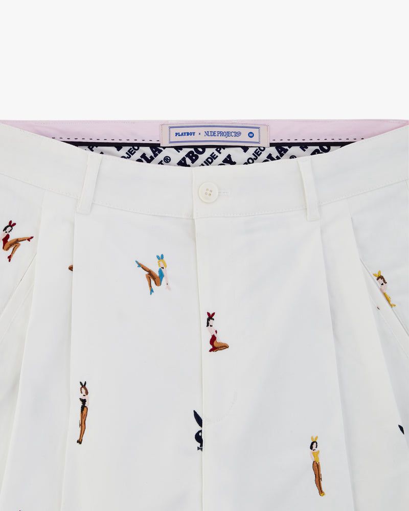 Nude Project Pin-up Tailoring Pants White | US-75268ORCT
