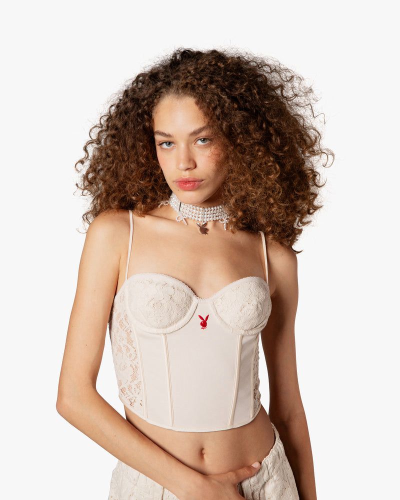 Nude Project Playboy Corset Beige | US-14379HOWA
