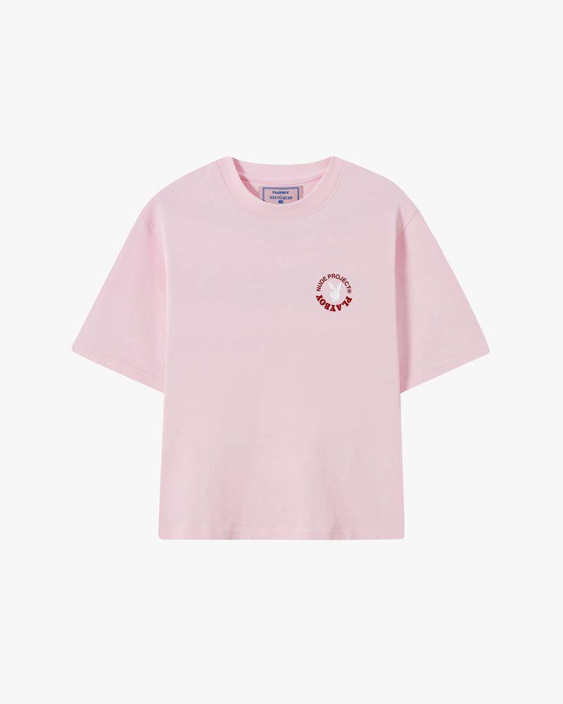 Nude Project Playful Cropped T-shirt Pink | US-82065YIJH