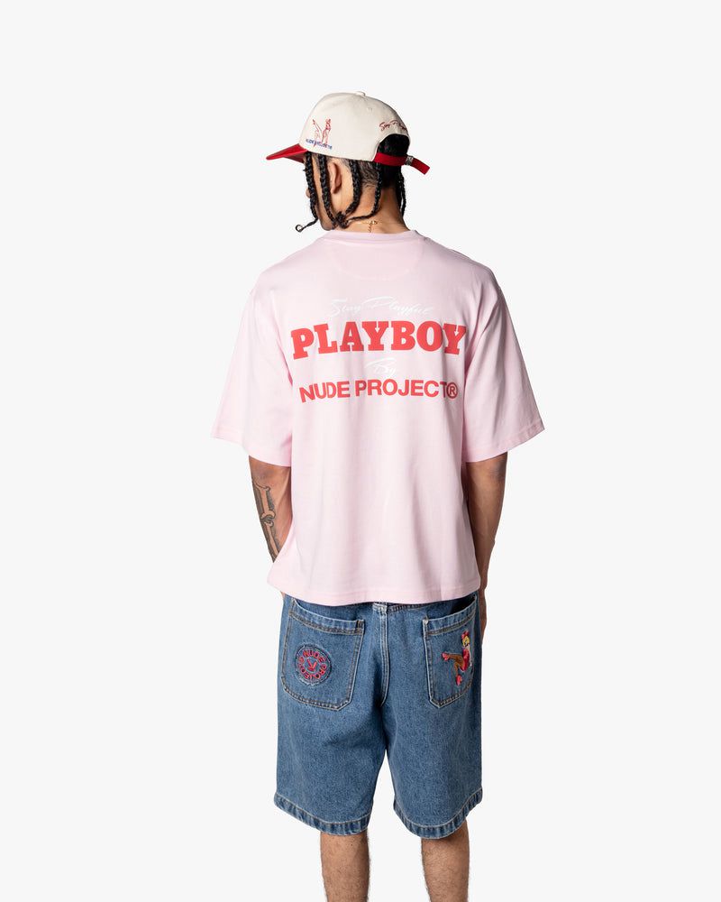 Nude Project Playful Cropped T-shirt Pink | US-82065YIJH