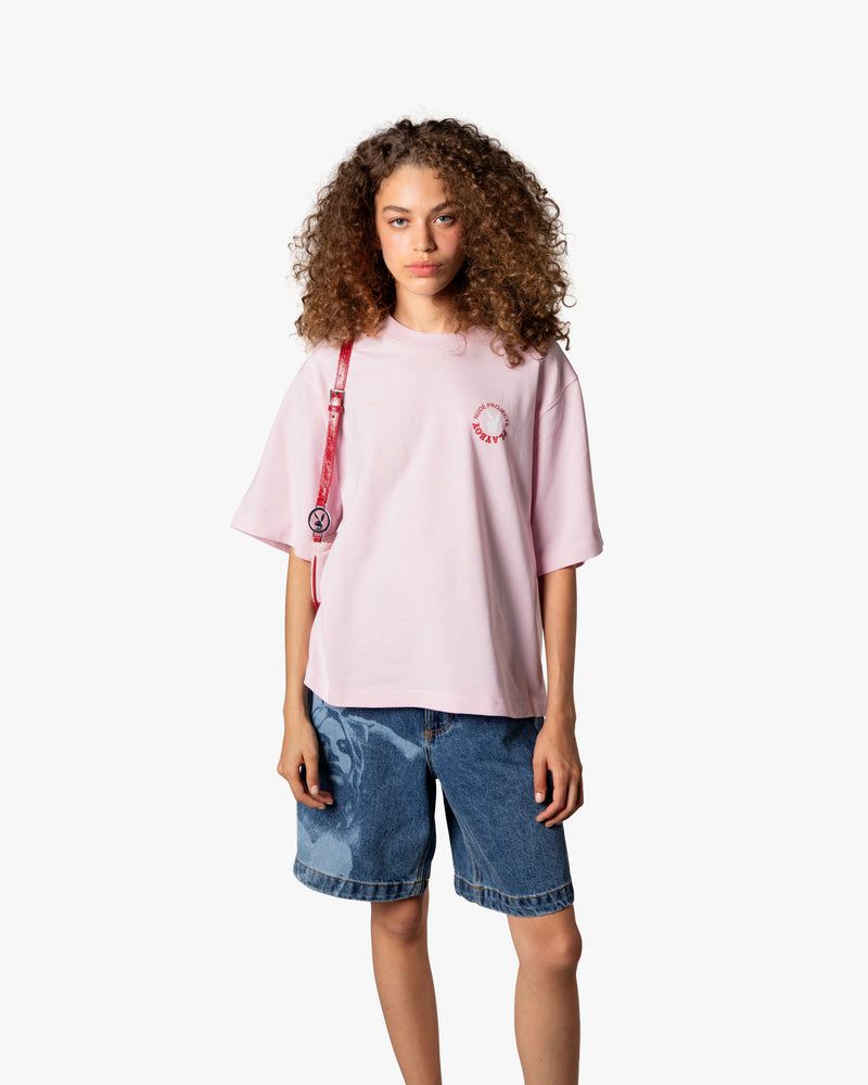 Nude Project Playful Cropped T-shirt Pink | US-82065YIJH
