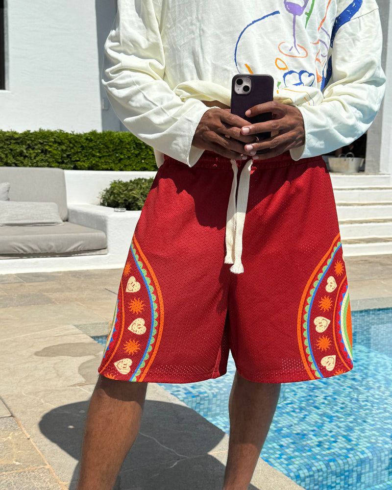 Nude Project Rich Shorts Red / Orange | US-31860TFXY
