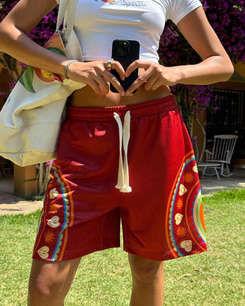 Nude Project Rich Shorts Red / Orange | US-31860TFXY