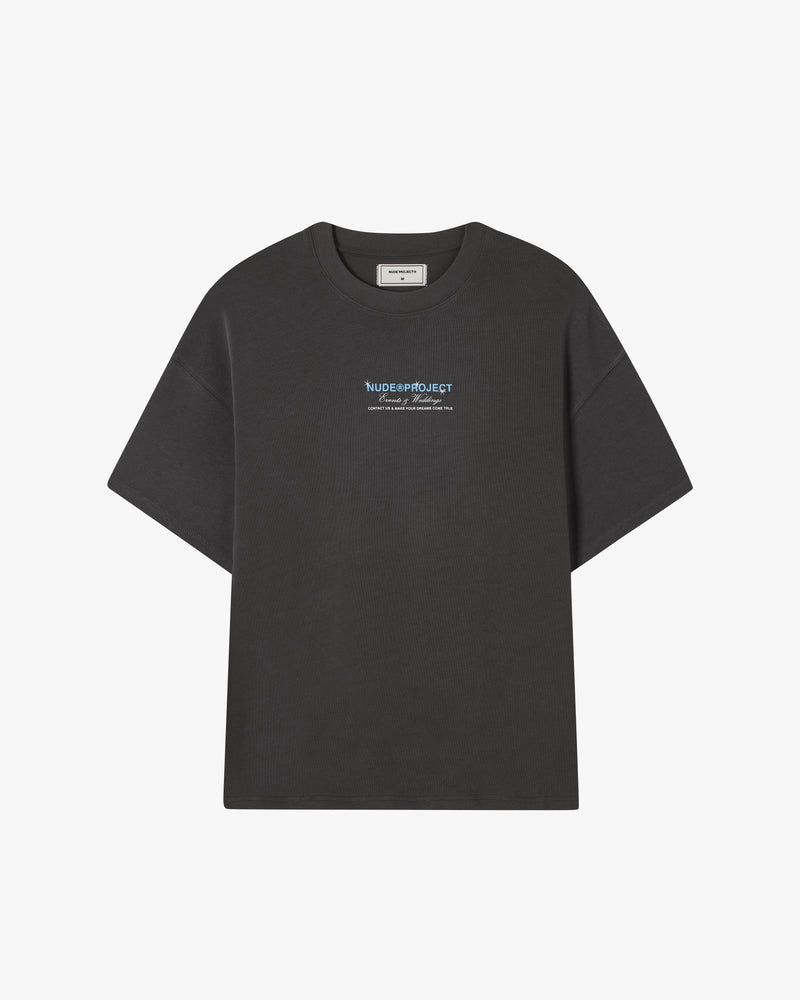 Nude Project Sculpture T-shirt Dark Grey | US-23859DTSY