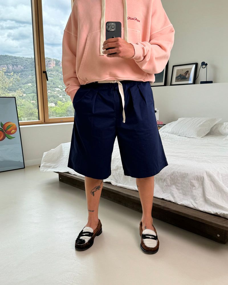 Nude Project Tailoring Shorts Navy | US-67349FBHG