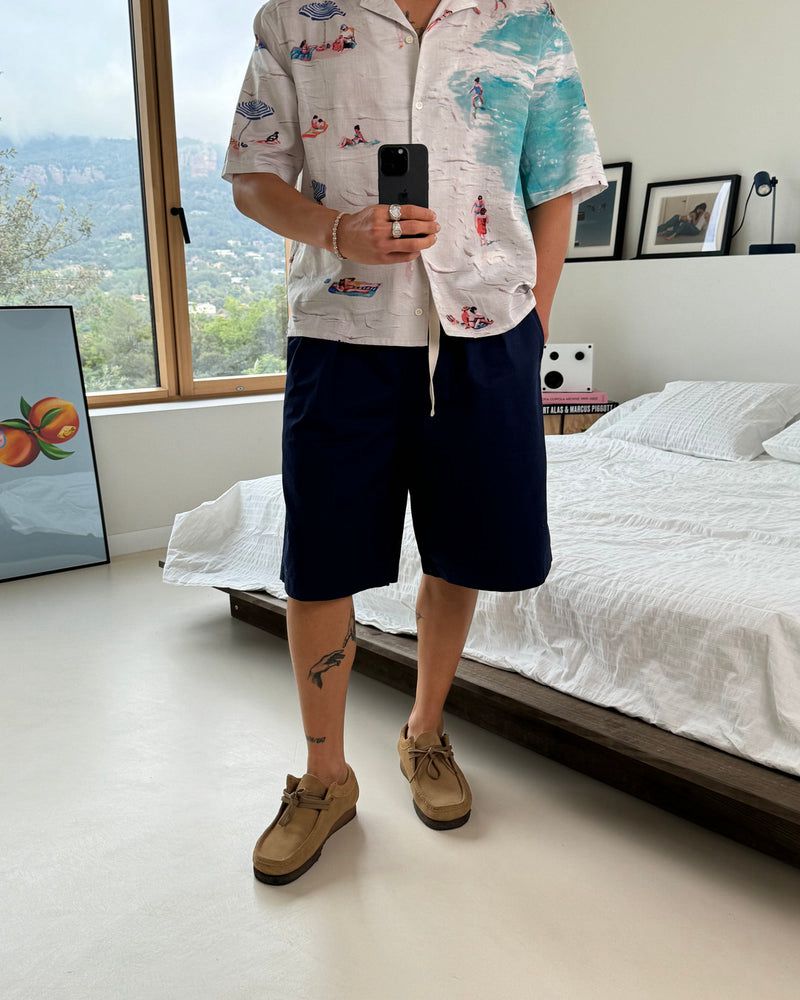 Nude Project Tailoring Shorts Navy | US-67349FBHG